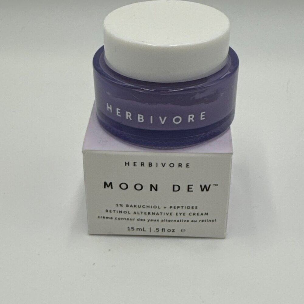 Herbivore · Moon Dew 1% Bakuchiol + Peptides · Eye Cream · 0.5 oz New in Box